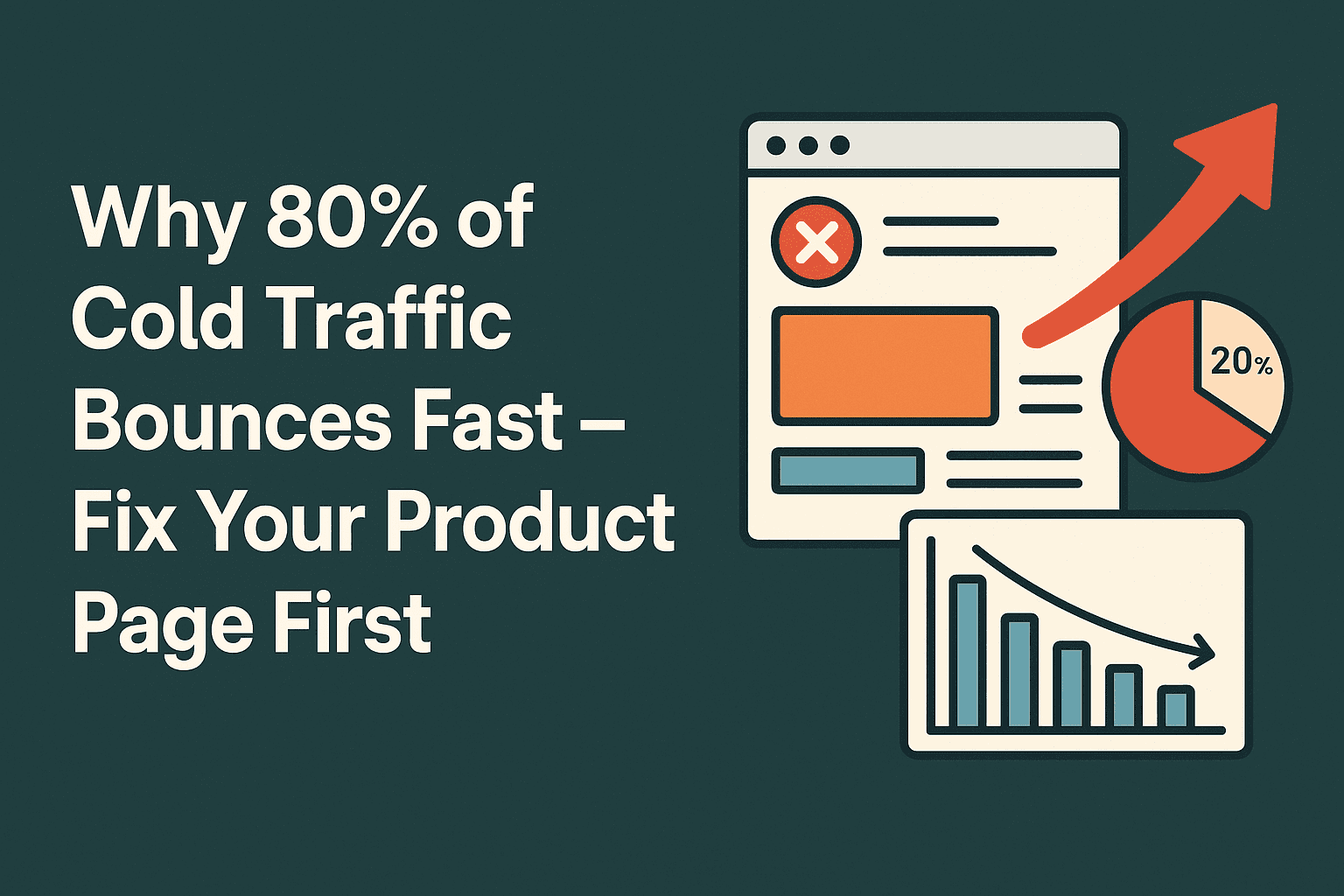Why 80% of Cold Traffic Bounces in 5 Seconds — And What to Fix First on Your Product Page